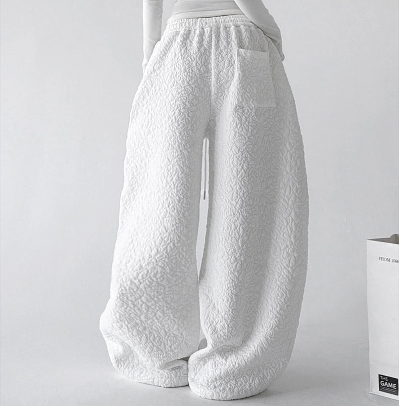 Diamond-Texture Balloon Sweatpants - CT66222 - COPPING THREADS - CT ORIGINALS