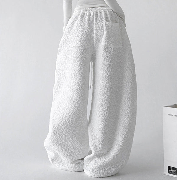Diamond-Texture Balloon Sweatpants - CT66222 - COPPING THREADS - CT ORIGINALS