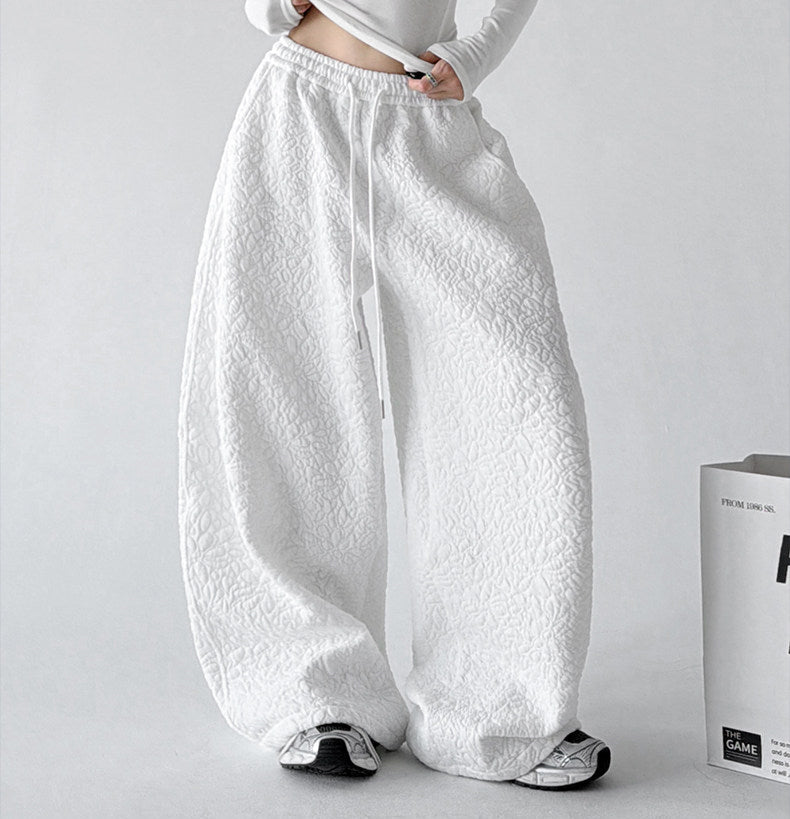 Diamond-Texture Balloon Sweatpants - CT66222 - COPPING THREADS - CT ORIGINALS