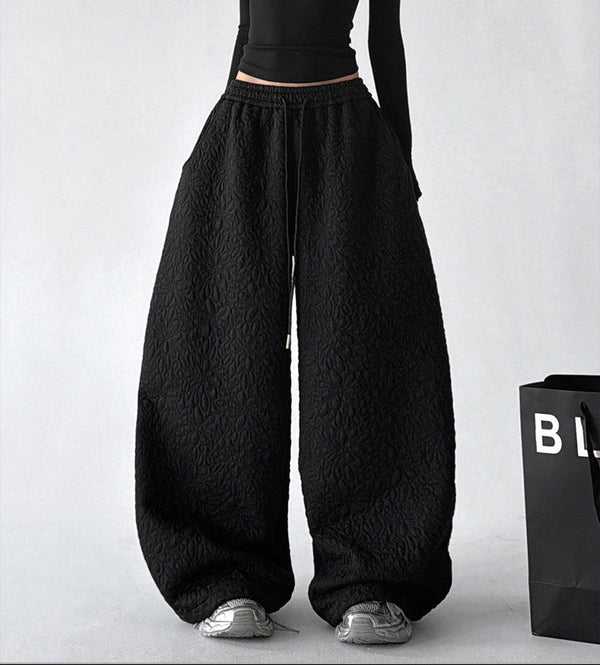 Diamond-Texture Balloon Sweatpants - CT66222 - COPPING THREADS - CT ORIGINALS