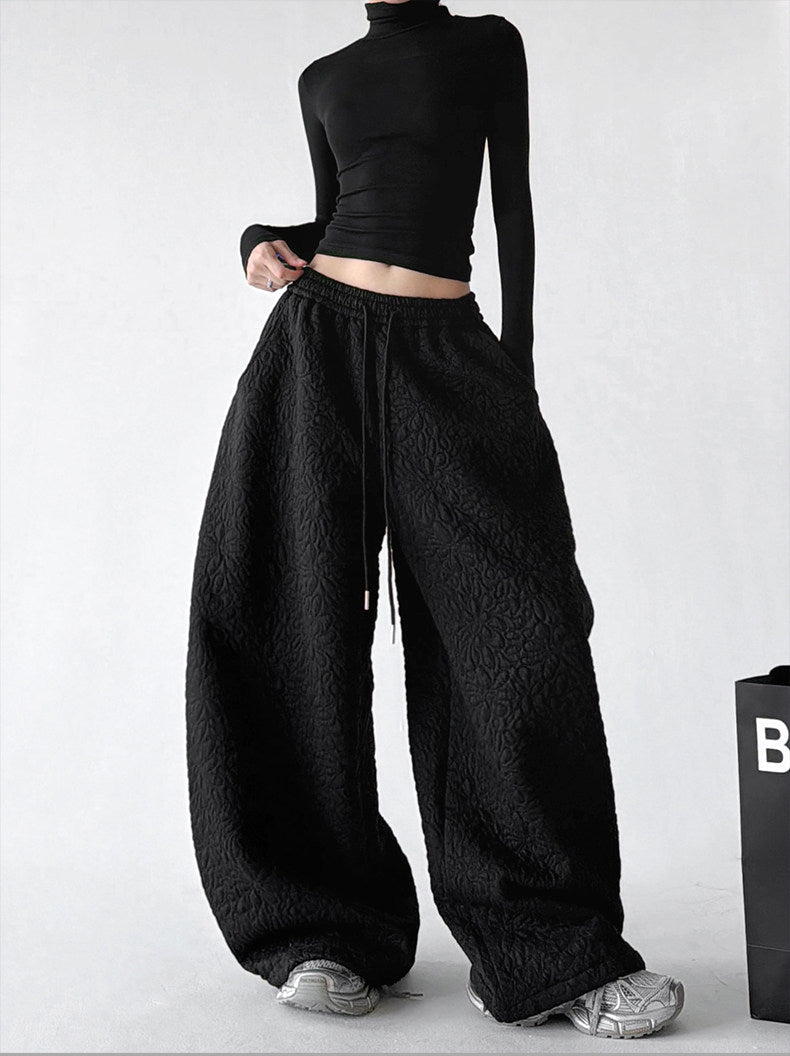 Diamond-Texture Balloon Sweatpants - CT66222 - COPPING THREADS - CT ORIGINALS