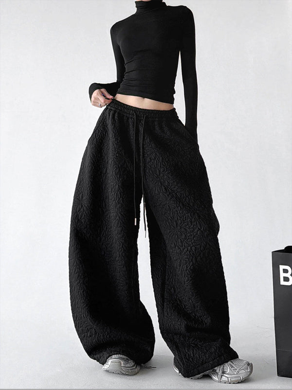 Diamond-Texture Balloon Sweatpants - CT66222 - COPPING THREADS - CT ORIGINALS