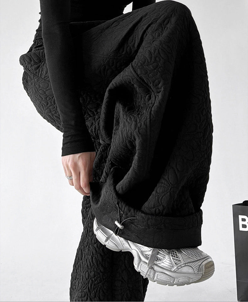 Diamond-Texture Balloon Sweatpants - CT66222 - COPPING THREADS - CT ORIGINALS