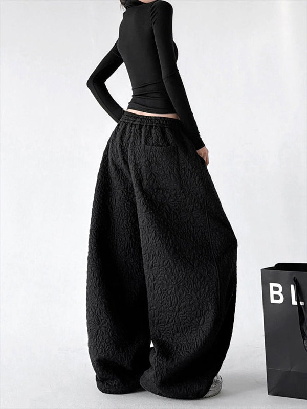 Diamond-Texture Balloon Sweatpants - CT66222 - COPPING THREADS - CT ORIGINALS