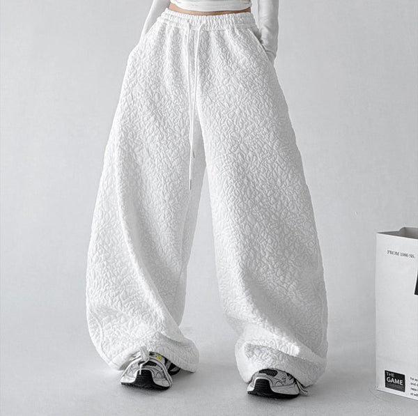 Diamond-Texture Balloon Sweatpants - CT66222 - COPPING THREADS - CT ORIGINALS