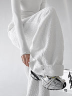 Diamond-Texture Balloon Sweatpants - CT66222 - COPPING THREADS - CT ORIGINALS