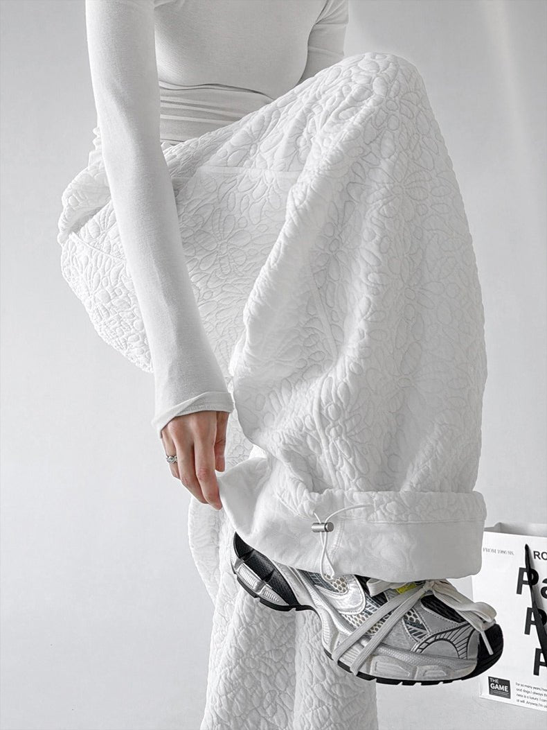 Diamond-Texture Balloon Sweatpants - CT66222 - COPPING THREADS - CT ORIGINALS