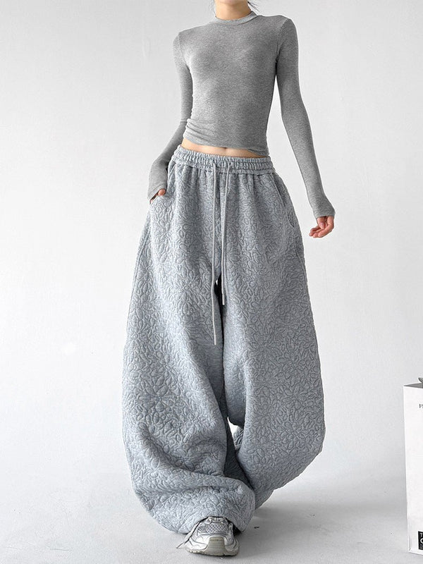 Diamond-Texture Balloon Sweatpants - CT66222 - COPPING THREADS - CT ORIGINALS