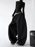 Diamond-Texture Balloon Sweatpants - CT66222 - COPPING THREADS - CT ORIGINALS