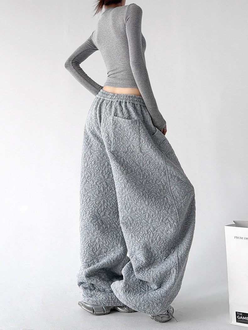 Diamond-Texture Balloon Sweatpants - CT66222 - COPPING THREADS - CT ORIGINALS
