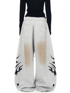 Dirty Wash Tribal Wide - Leg Sweatpants - COPPING THREADS - CT Select