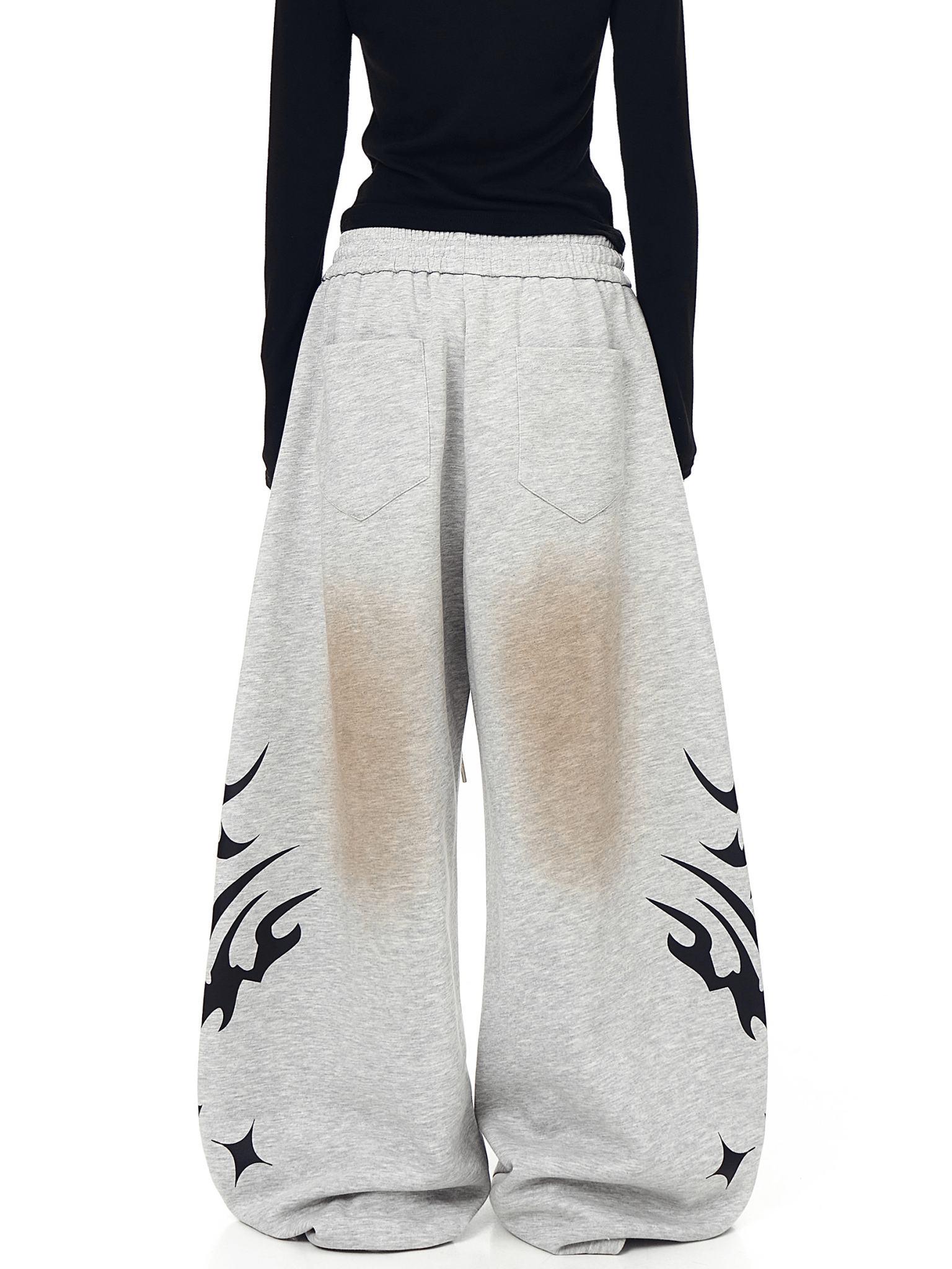 Dirty Wash Tribal Wide - Leg Sweatpants - COPPING THREADS - CT Select