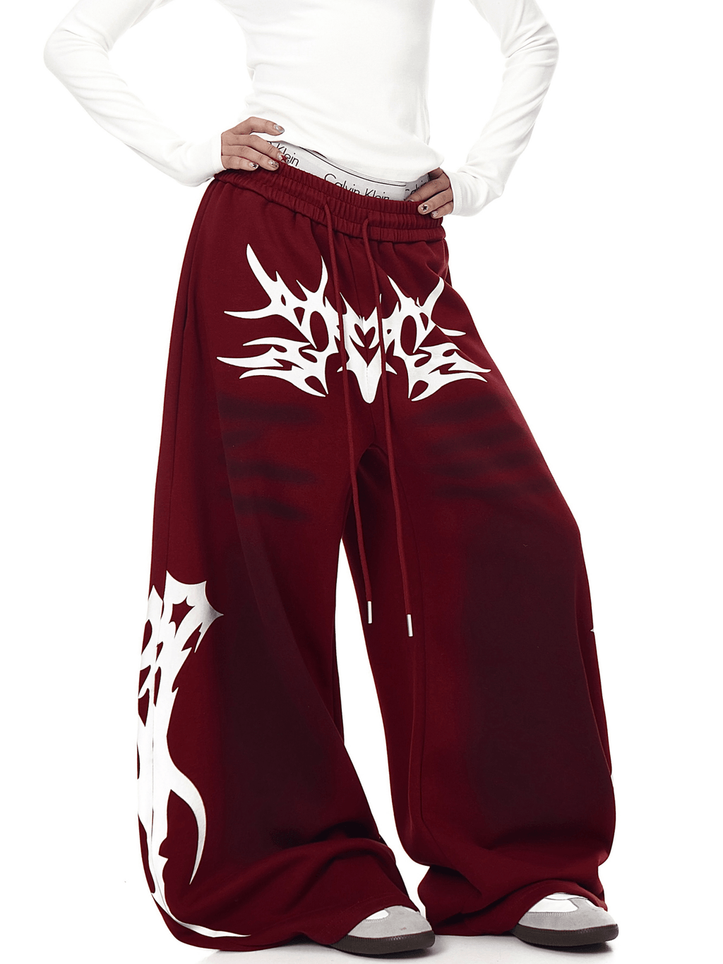 Dirty Wash Tribal Wide - Leg Sweatpants - COPPING THREADS - CT Select