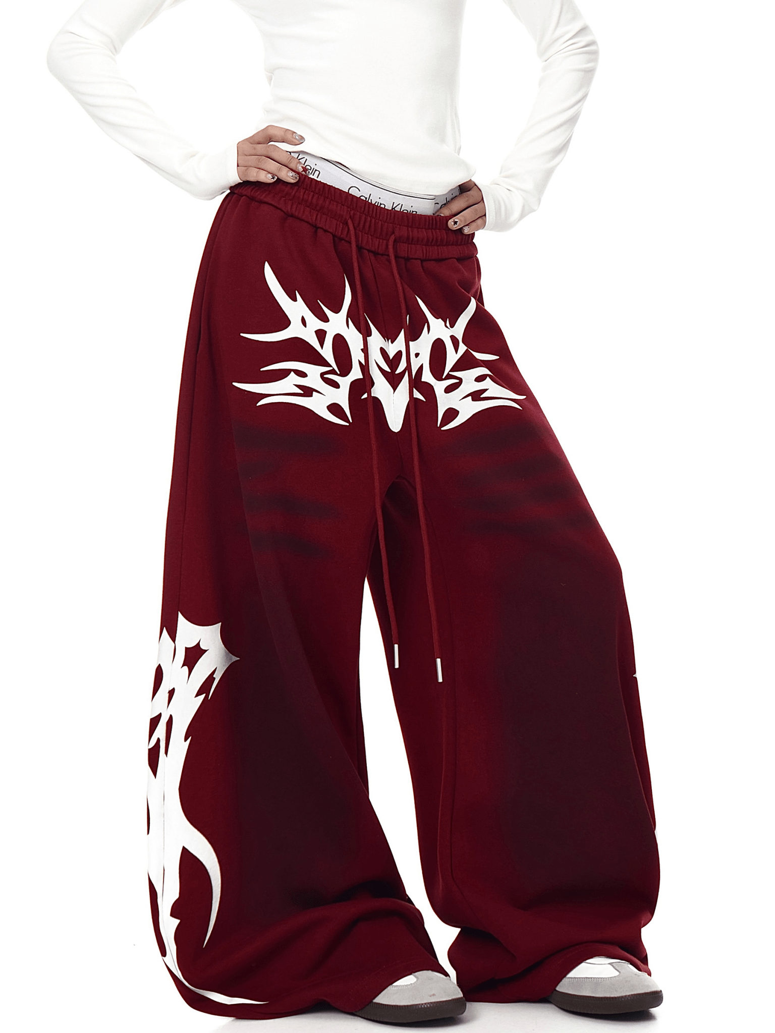 Dirty Wash Tribal Wide - Leg Sweatpants - COPPING THREADS - CT Select