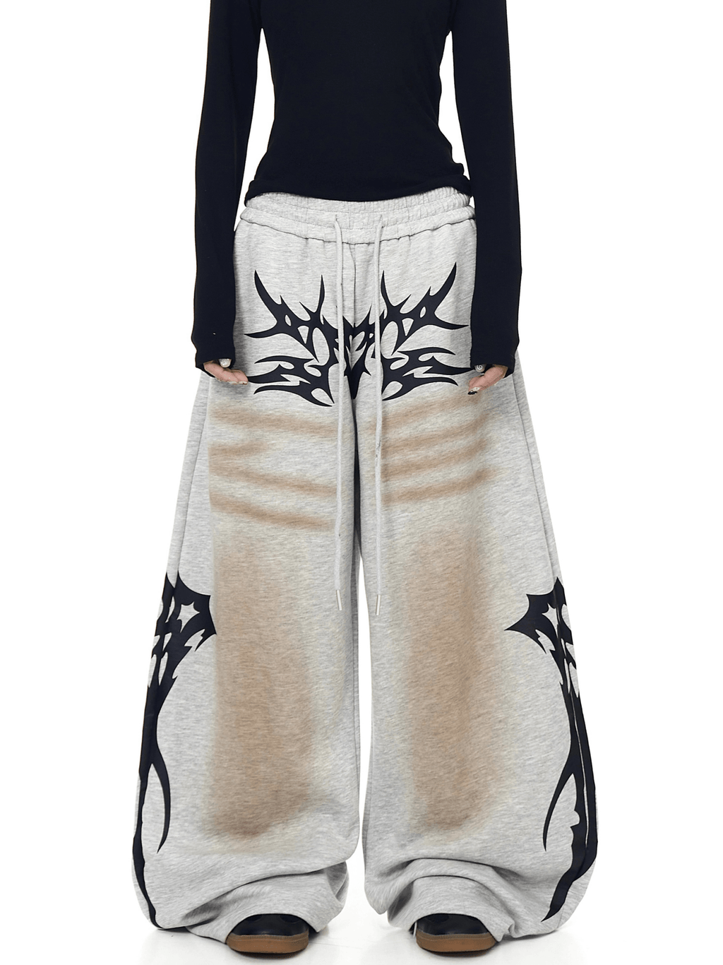 Dirty Wash Tribal Wide - Leg Sweatpants - COPPING THREADS - CT Select