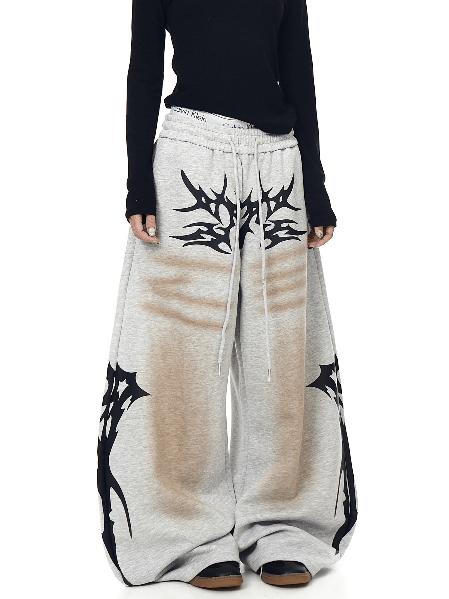 Dirty Wash Tribal Wide - Leg Sweatpants - COPPING THREADS - CT Select
