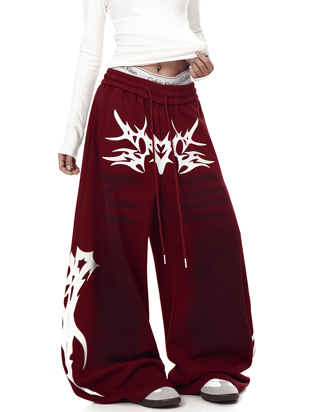 Dirty Wash Tribal Wide - Leg Sweatpants - COPPING THREADS - CT Select