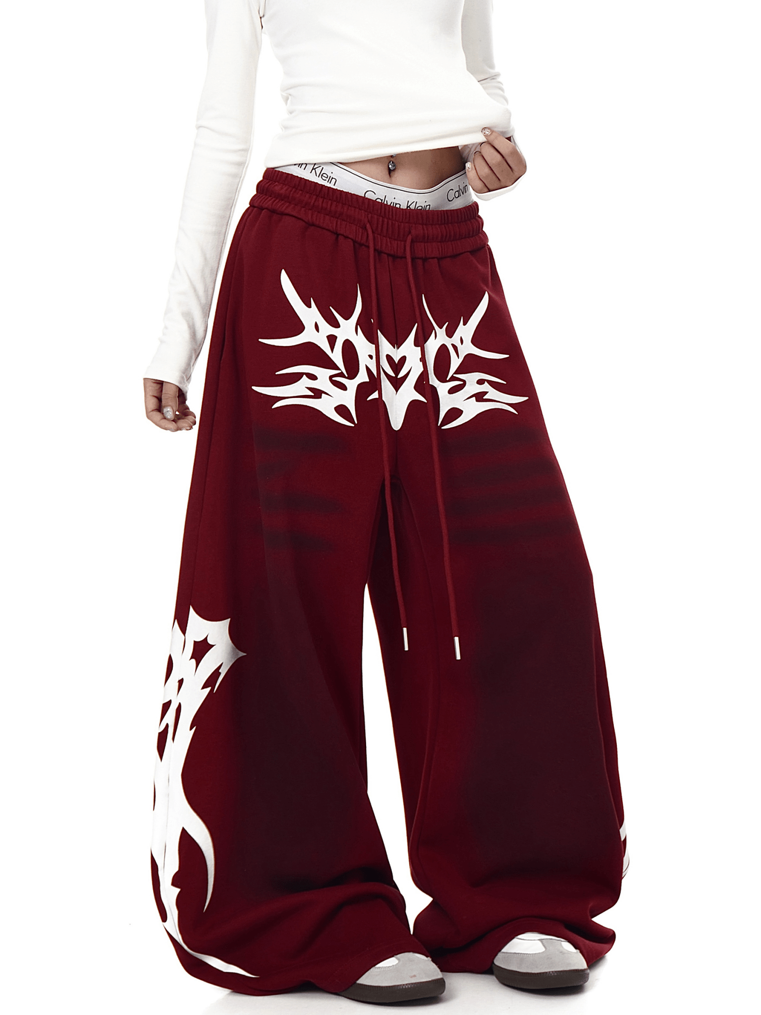 Dirty Wash Tribal Wide - Leg Sweatpants - COPPING THREADS - CT Select