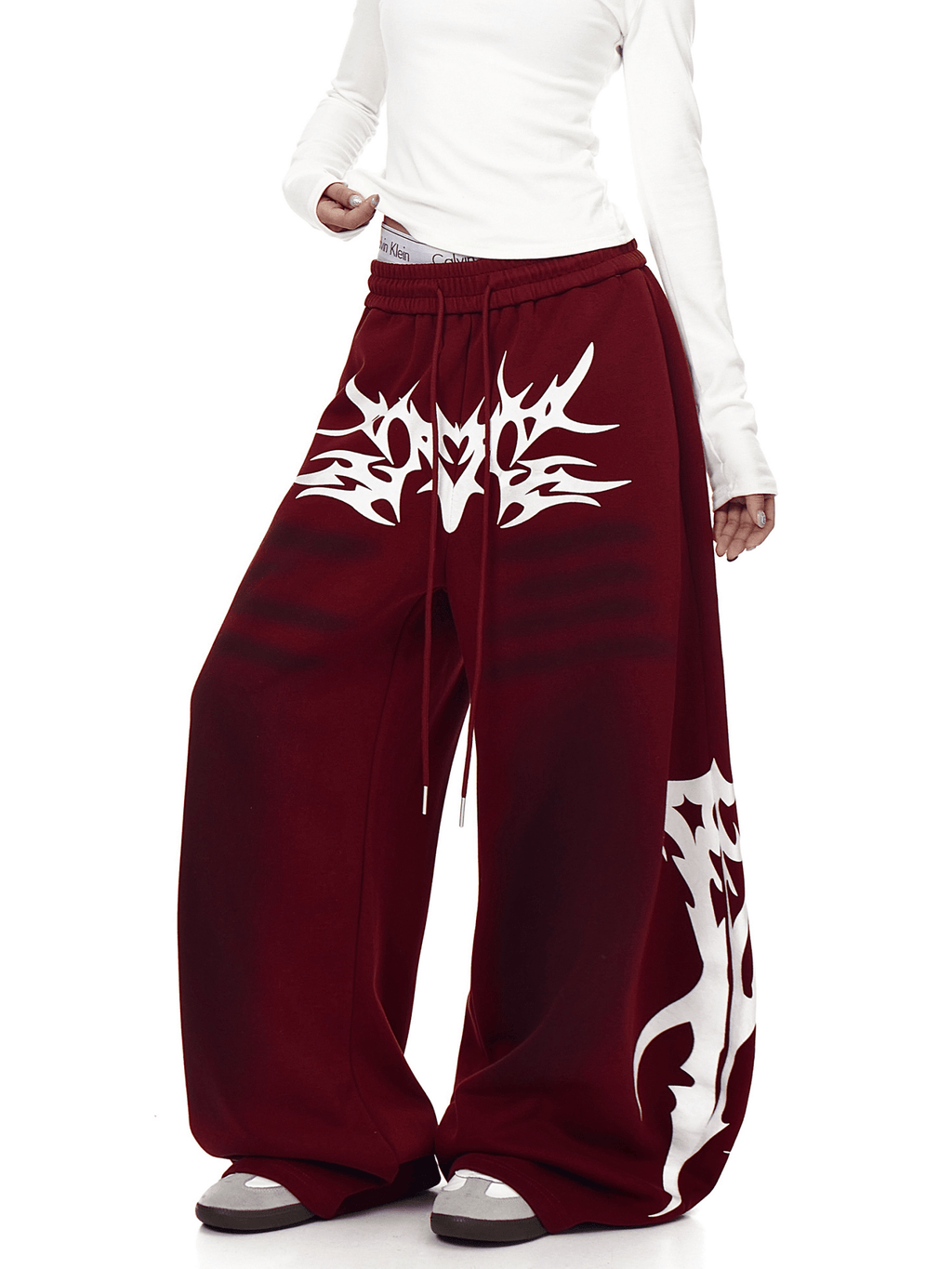 Dirty Wash Tribal Wide - Leg Sweatpants - COPPING THREADS - CT Select