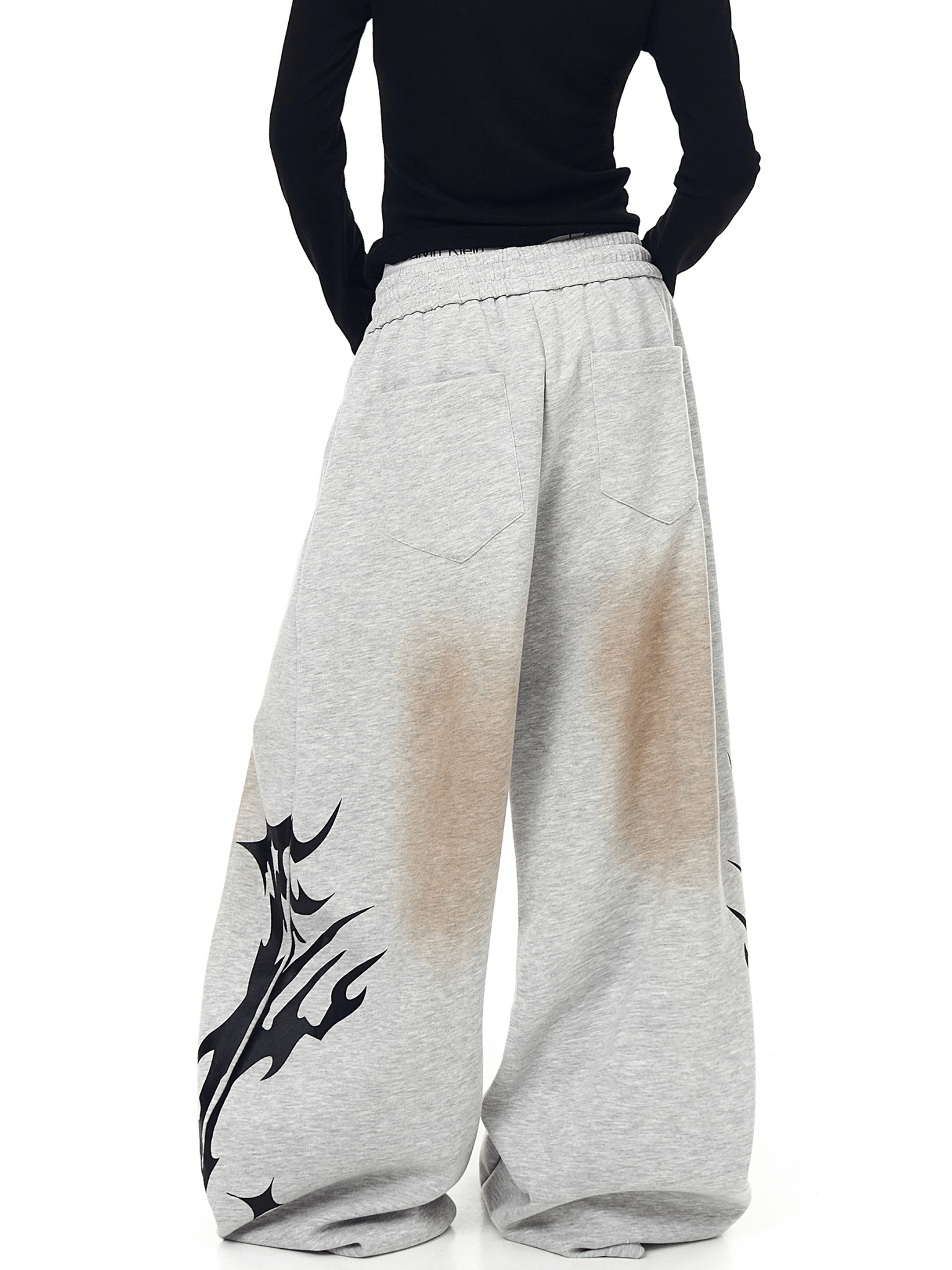 Dirty Wash Tribal Wide - Leg Sweatpants - COPPING THREADS - CT Select