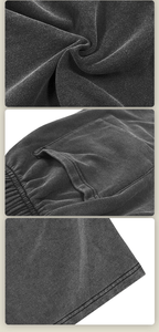 Distressed Fuzzy Snow Wash Vintage Shorts - COPPING THREADS - CT Basics