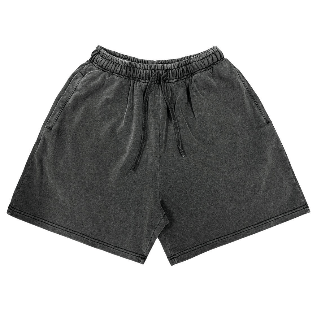 Distressed Fuzzy Snow Wash Vintage Shorts - COPPING THREADS - CT Basics