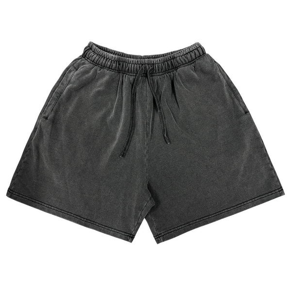 Distressed Fuzzy Snow Wash Vintage Shorts - COPPING THREADS - CT Basics