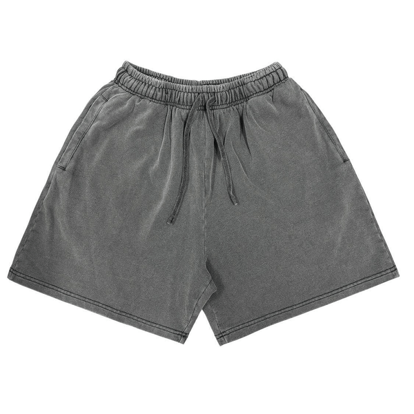 Distressed Fuzzy Snow Wash Vintage Shorts - COPPING THREADS - CT Basics
