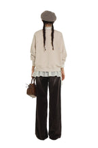 Distressed Multicolor Yarn Bow Print Sweatshirt - COPPING THREADS - MOROMORO