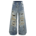 Distressed Paint - Splatter Flared Jeans - COPPING THREADS - CT Select