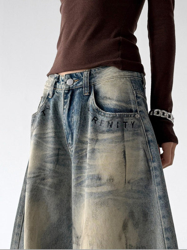Distressed Panel-Wash Jeans - CT7131 - COPPING THREADS - CT ORIGINALS