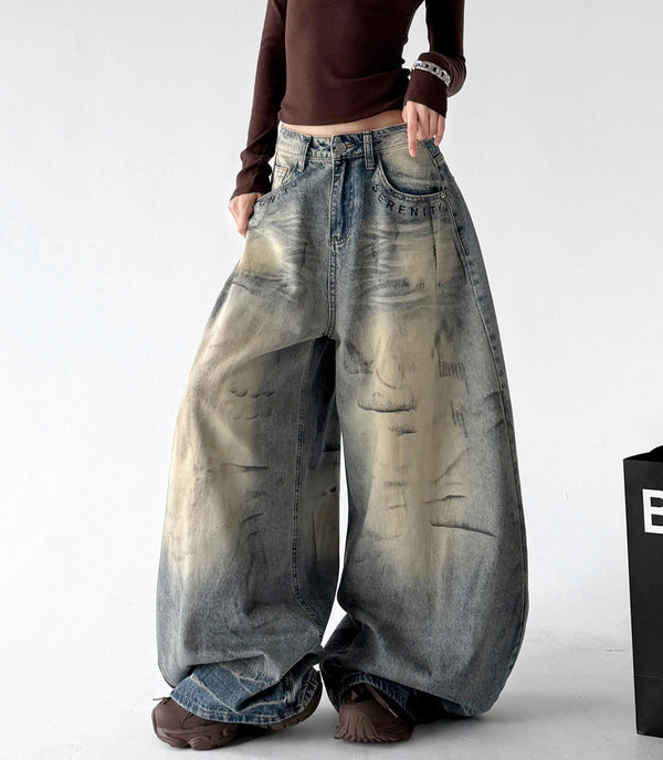 Distressed Panel-Wash Jeans - CT7131 - COPPING THREADS - CT ORIGINALS