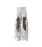 Distressed Splatter Stains Cargo Pants - COPPING THREADS - CT Select