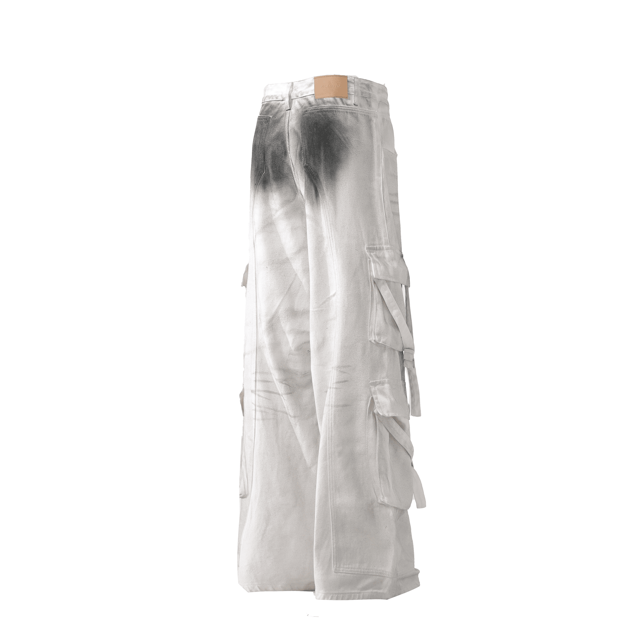 Distressed Splatter Stains Cargo Pants - COPPING THREADS - CT Select