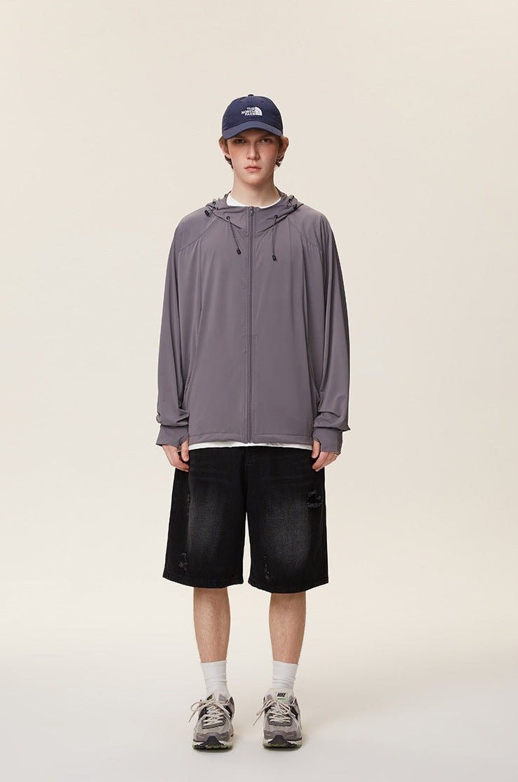 Distressed Straight - Leg Denim Shorts - COPPING THREADS - CATTEE