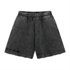 Distressed Wax - Dyed Heavyweight Cotton Shorts - COPPING THREADS - CT Basics