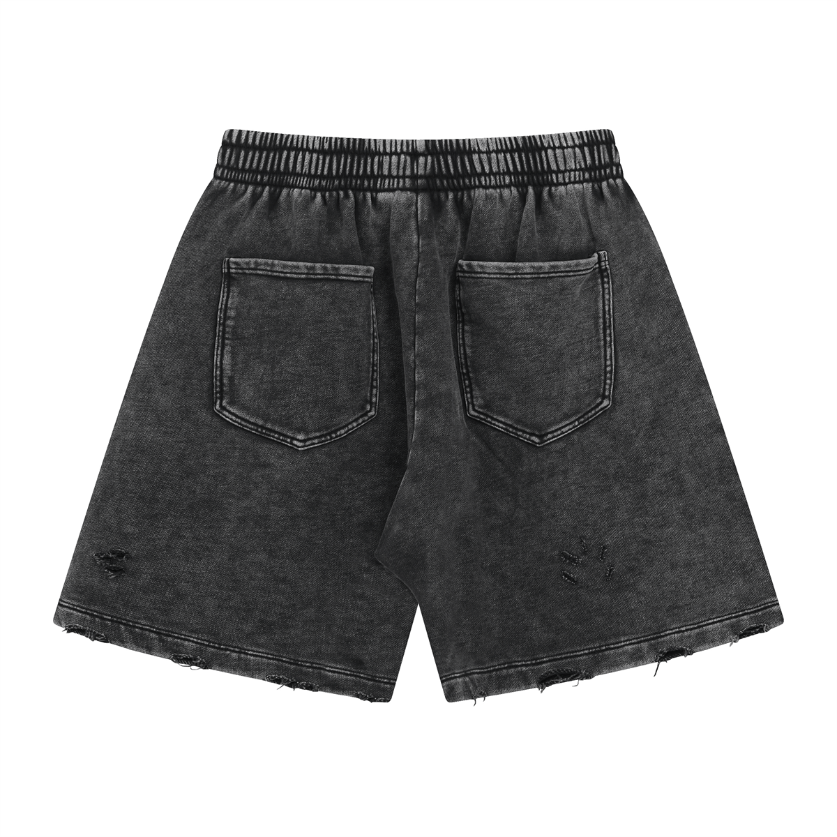 Distressed Wax - Dyed Heavyweight Cotton Shorts - COPPING THREADS - CT Basics