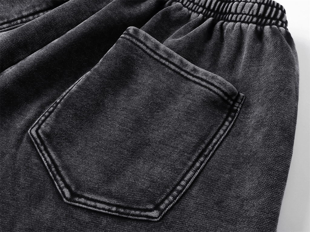 Distressed Wax - Dyed Heavyweight Cotton Shorts - COPPING THREADS - CT Basics