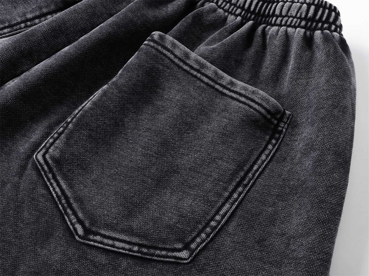 Distressed Wax - Dyed Heavyweight Cotton Shorts - COPPING THREADS - CT Basics