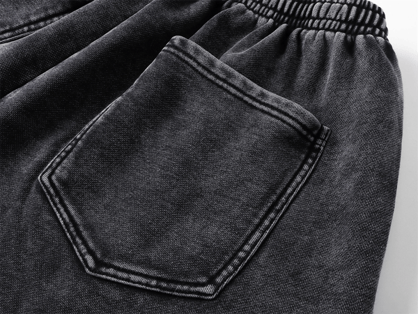 Distressed Wax - Dyed Heavyweight Cotton Shorts - COPPING THREADS - CT Basics