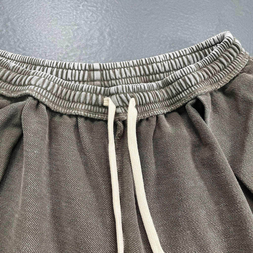 Distressed Wax - Dyed Heavyweight Cotton Shorts - COPPING THREADS - CT Basics