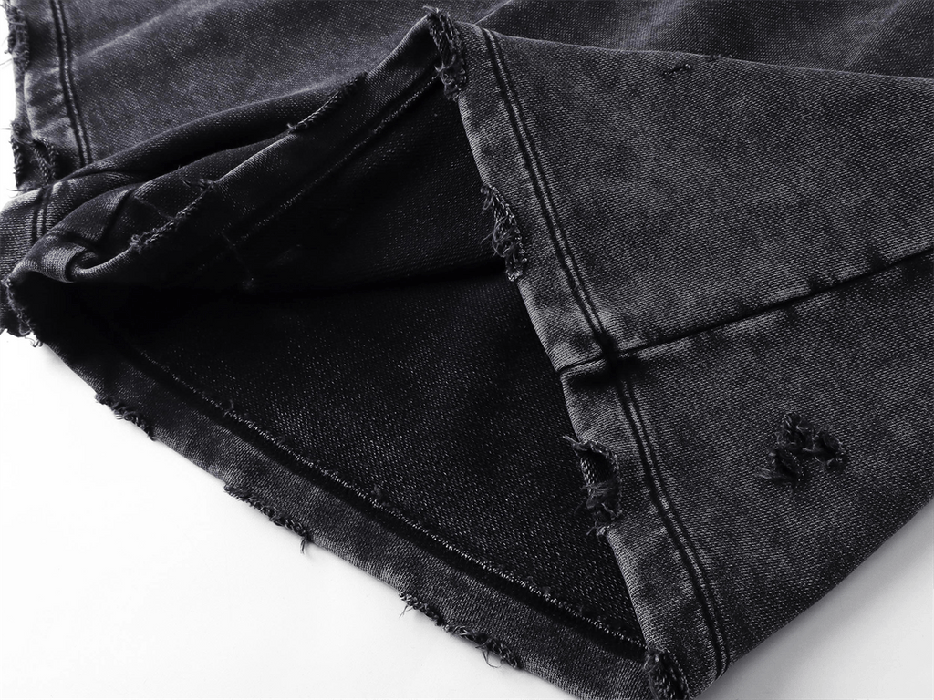 Distressed Wax - Dyed Heavyweight Cotton Shorts - COPPING THREADS - CT Basics