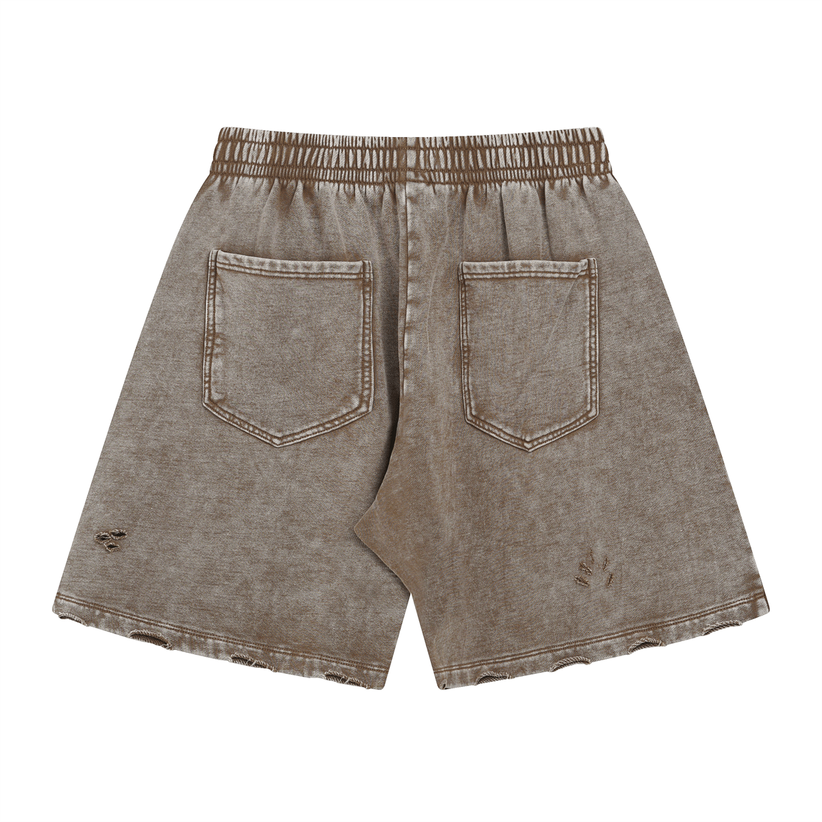 Distressed Wax - Dyed Heavyweight Cotton Shorts - COPPING THREADS - CT Basics