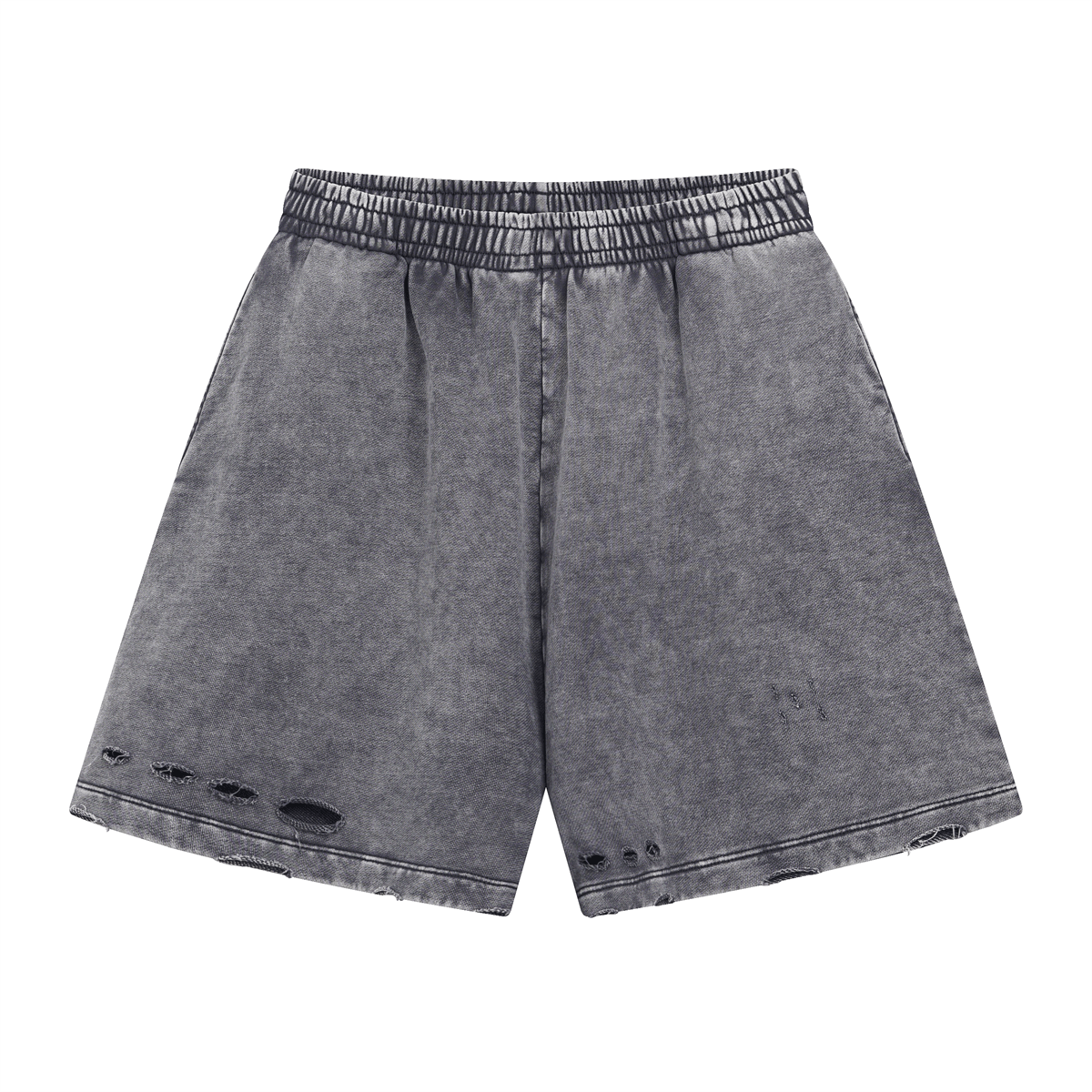 Distressed Wax - Dyed Heavyweight Cotton Shorts - COPPING THREADS - CT Basics