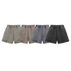 Distressed Wax - Dyed Heavyweight Cotton Shorts - COPPING THREADS - CT Basics