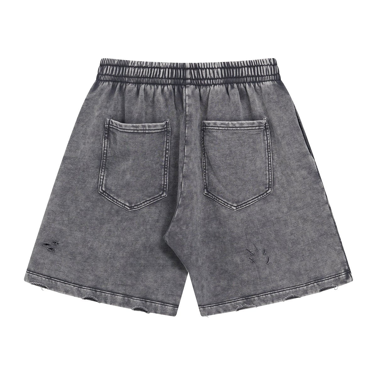 Distressed Wax - Dyed Heavyweight Cotton Shorts - COPPING THREADS - CT Basics