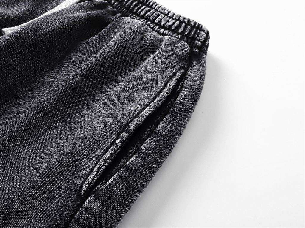 Distressed Wax - Dyed Heavyweight Cotton Shorts - COPPING THREADS - CT Basics