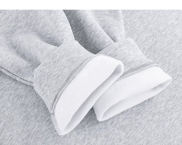 IDLT half zip sweatshirt, heather gray turned cuffs.