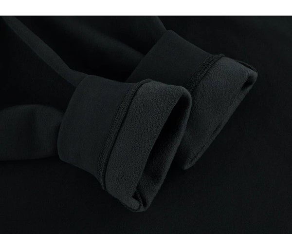IDLT half zip sweatshirt, black turned cuffs.