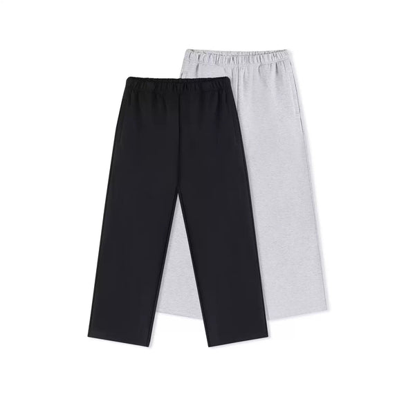 IDLT wide leg sweatpants, black and gray color lineup.